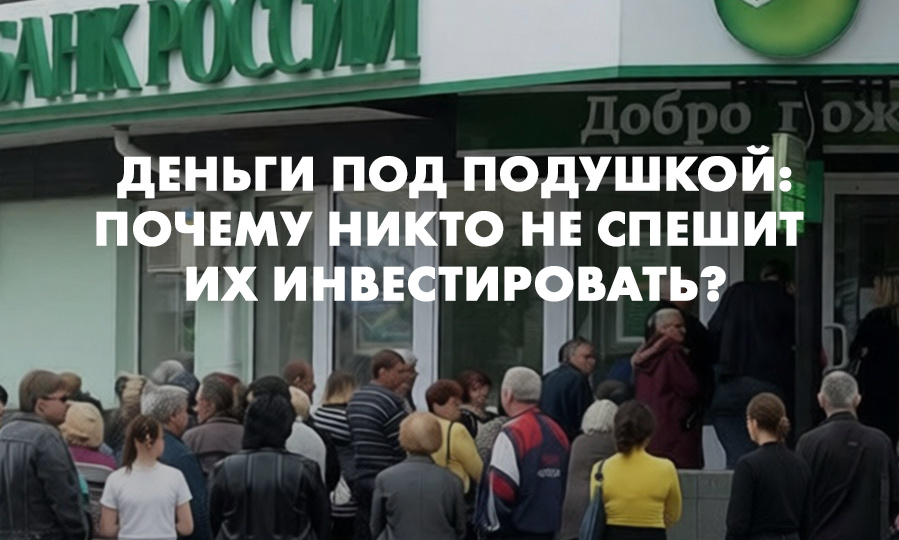 Деньги под подушкой: почему россияне не спешат их инвестировать