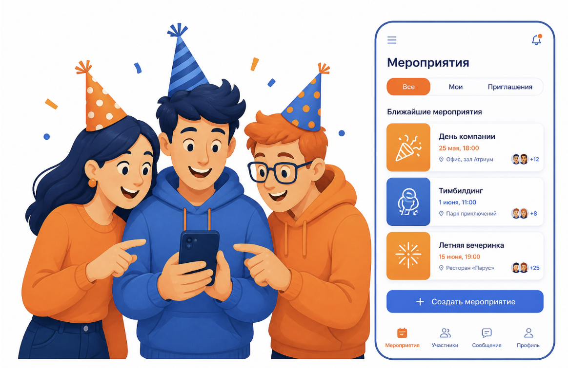 Разработка мобильного приложения для мероприятий