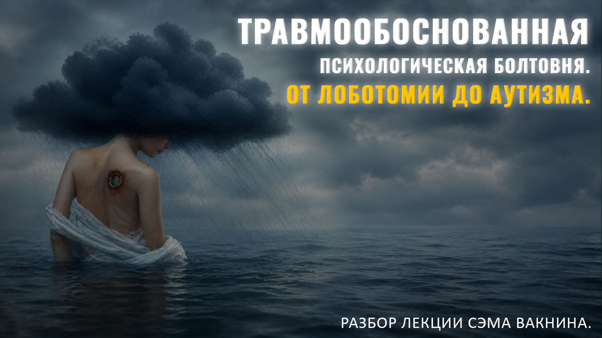 ТРАВМООБОСНОВАННАЯ ПСИХОЛОГИЧЕСКАЯ БОЛТОВНЯ. ОТ ЛОБОТАМИИ ДО АУТИЗМА.