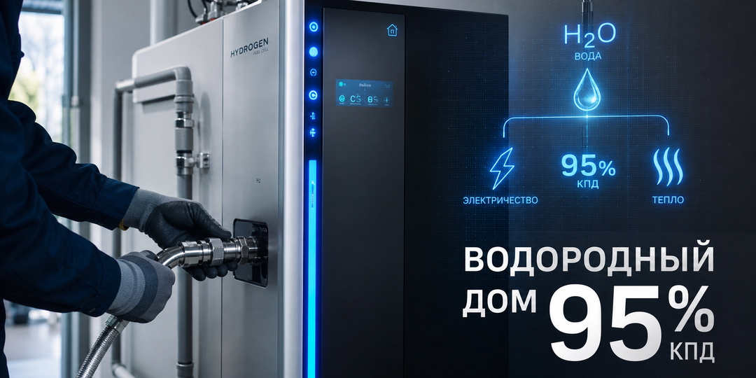 Топливный элемент для дома: как вода даёт свет и тепло с КПД 95% и заменит газ