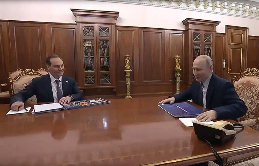 Встреча В. Путина с А. Здуновым