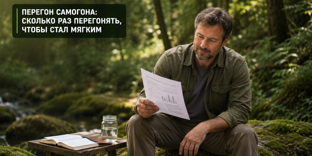 Сколько раз нужно перегонять самогон, чтобы он стал мягким