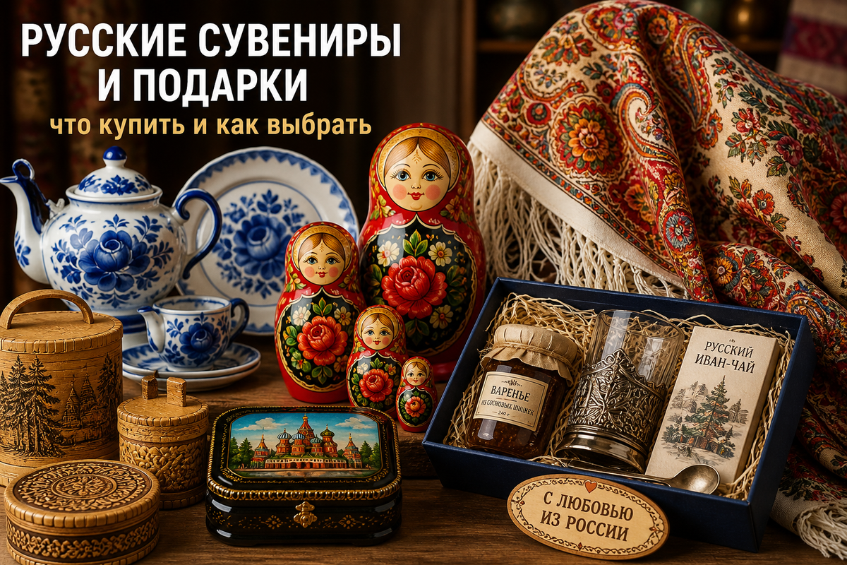# Русские сувениры и подарки — выбирай лучшее! 😎
