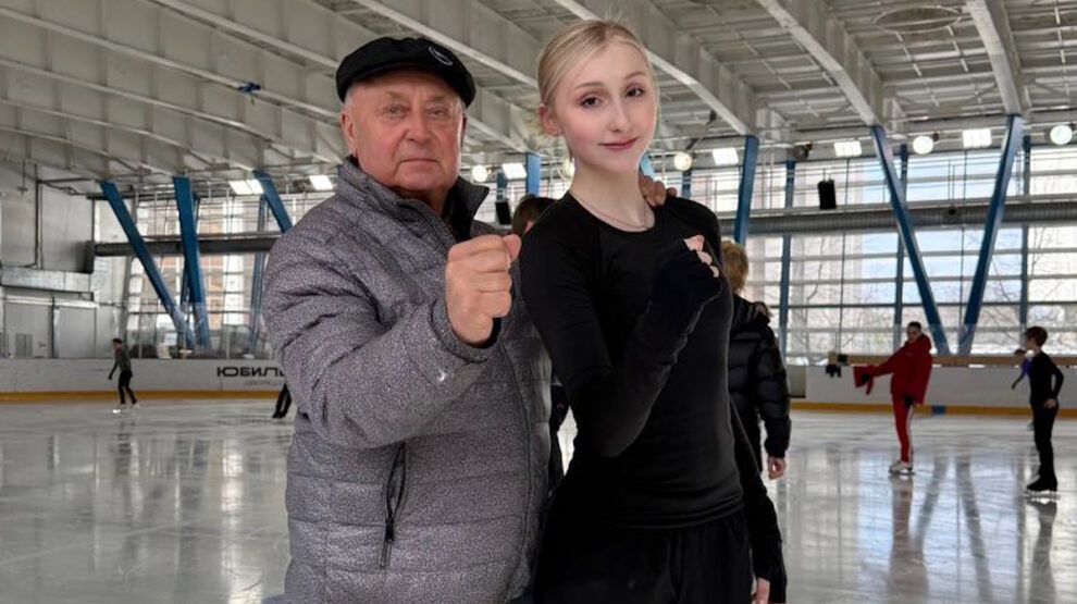    Софья Муравьева и Алексей Мишин. Фото: телеграм-канал фигуристки Софьи Муравьевой