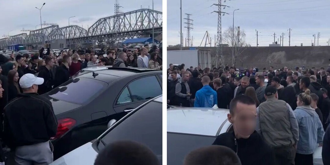 Массовая сходка водителей на заниженных авто прошла в районе Тихих зорь
