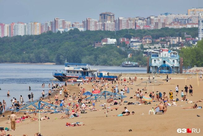 В Самаре традиционно пляжный сезон открывается к середине июня, но многие начинают его намного раньшеИсточник:Роман Данилкин / 63.RU