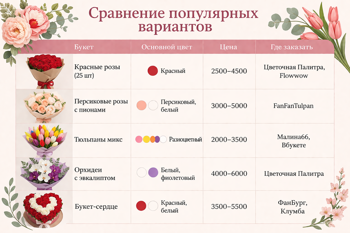 лучшие букеты