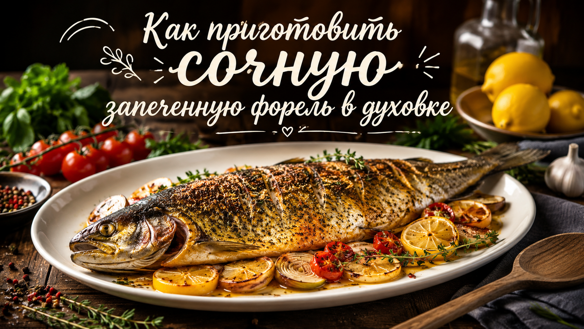 Запеченная в духовке форель 