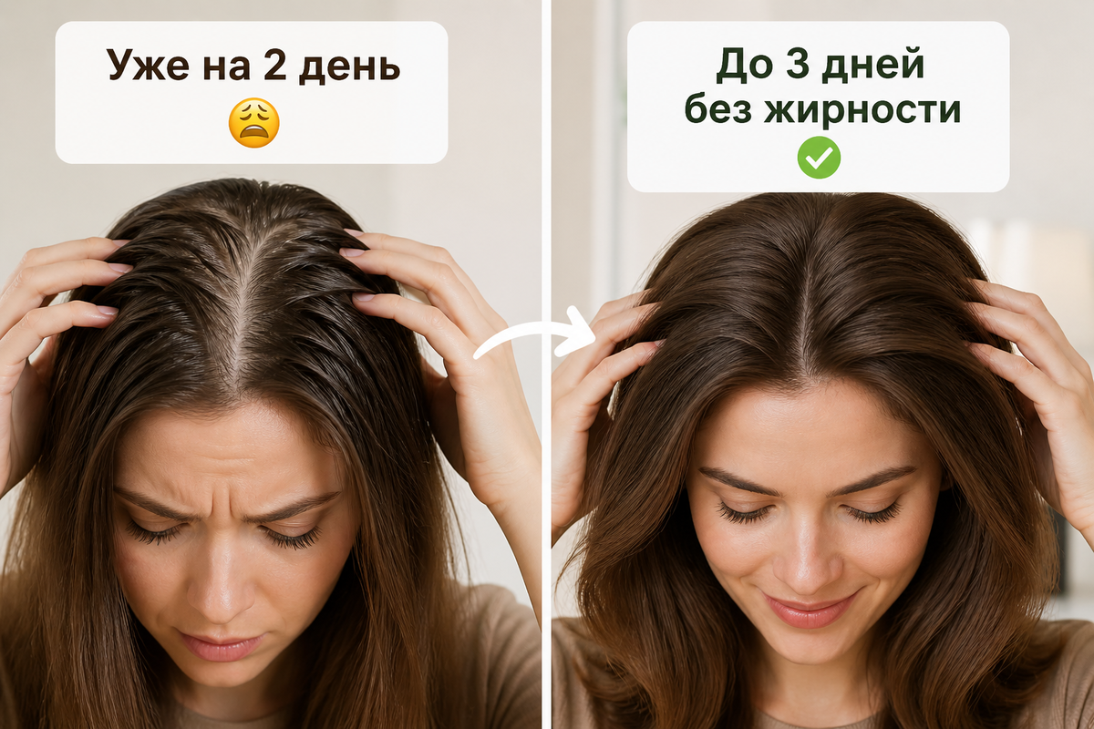 Почему волосы становятся жирными уже на второй день? (и дело не в типе волос) Sunpb Pure Elements/Kursaal