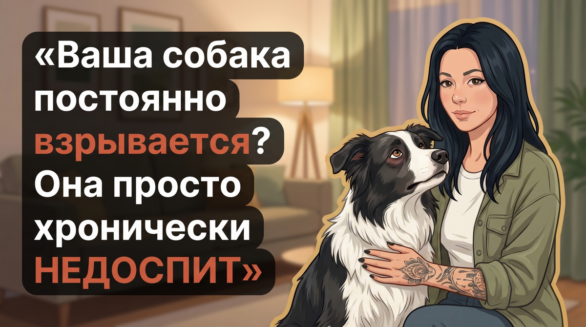    Недосып делает собаку реактивной: Анна объясняет, как вернуть спокойствие. Анна Марковская