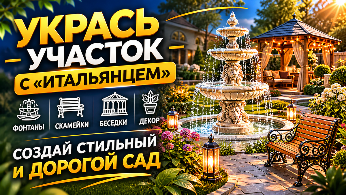 # Укрась свой участок с «Итальянцем» 🏞️