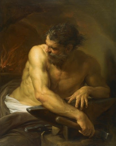 Помпео Батони "Вулкан в своей кузнице", 1750