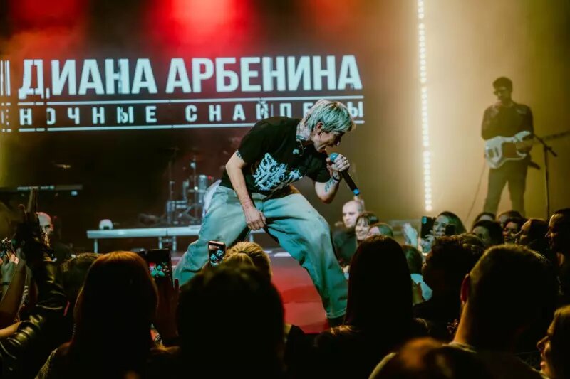    Диана Арбенина и «Ночные Снайперы». Фото: Телеграм-канал Дианы.