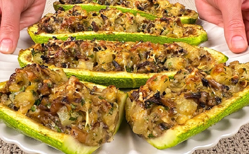 Запечённые кабачки с орехами и сыром: простой способ удивить себя новым вкусом  