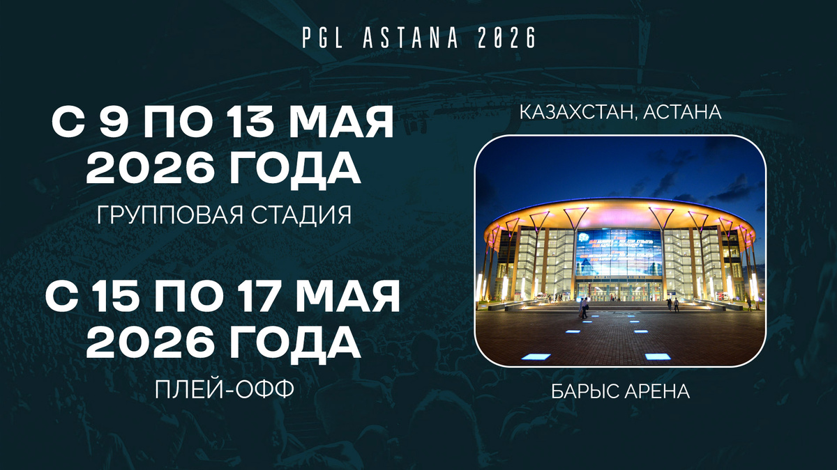     Турнир пройдёт с 9 по 17 мая 2026 года в столице Казахстана – Астане