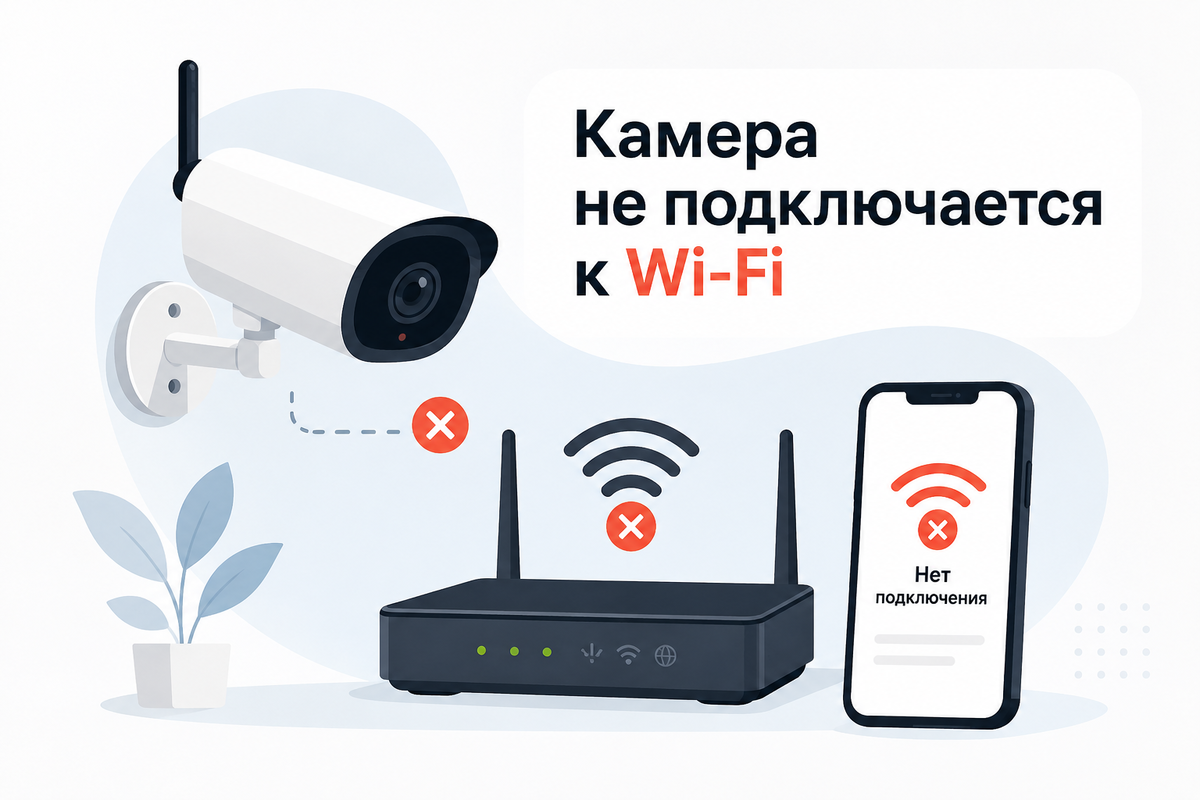 Во многих случаях проблема оказывается не в самой камере, а в настройках Wi-Fi или роутера.