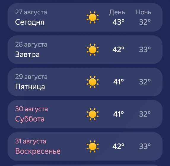 Погода в Шардже 