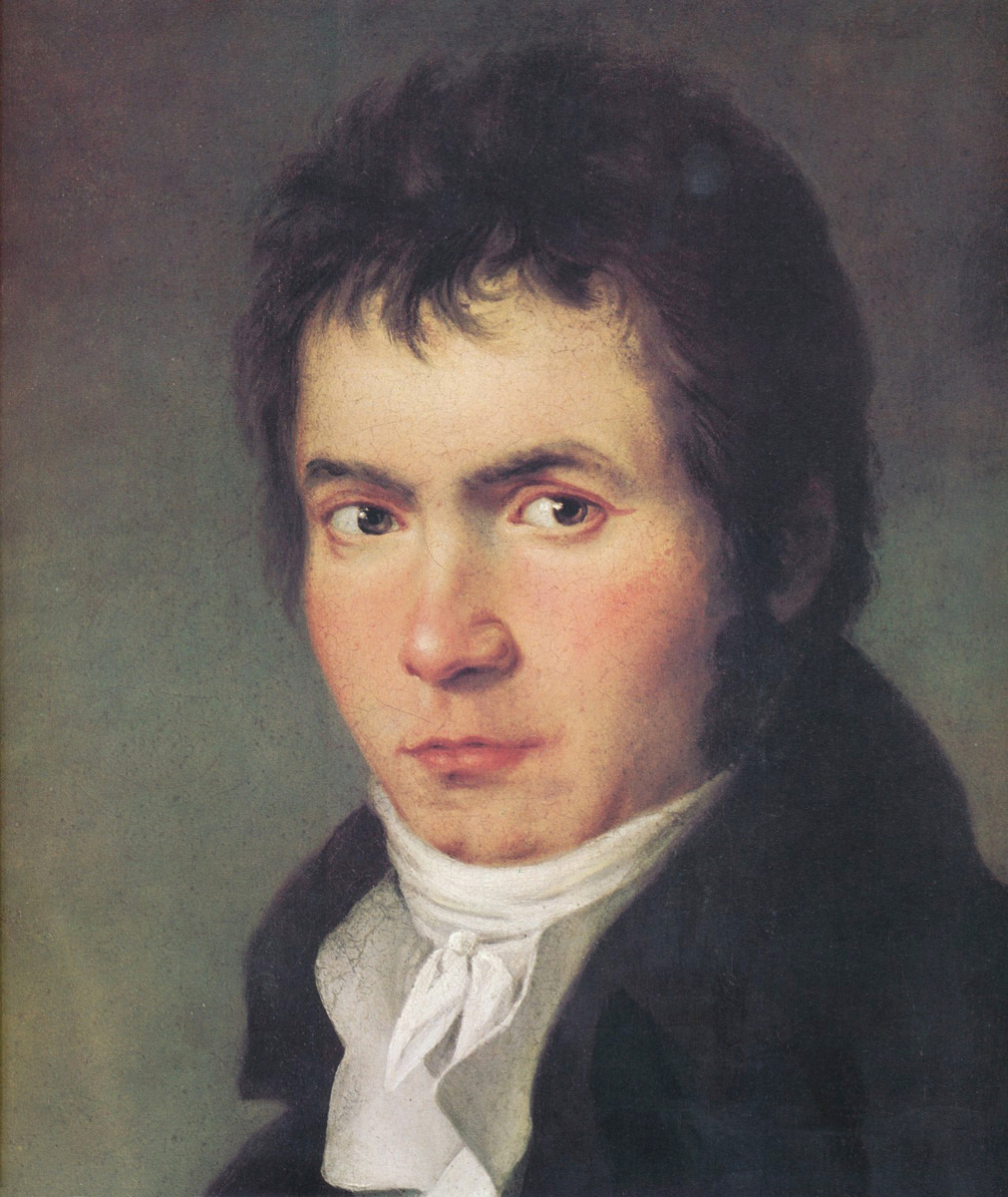 Портрет Бетховена кисти Йозефа Мелера. 1804-1805. Архив искусства и истории, Берлин
