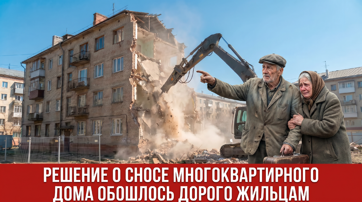 Решение о сносе многоквартирного дома обошлось дорого жильцам