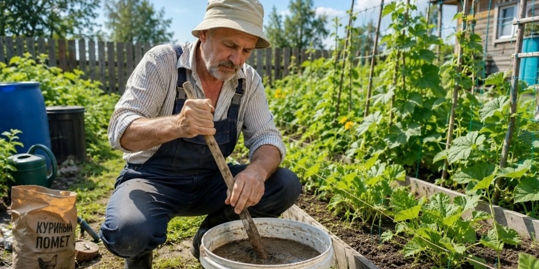 Собираю огурцы ведрами. Простая подкормка, которая поддерживает кусты и продлевает плодоношение
