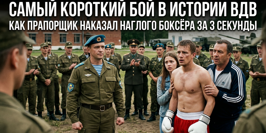 Самый короткий бой в истории ВДВ: как прапорщик наказал наглого боксёра за 3 секунды