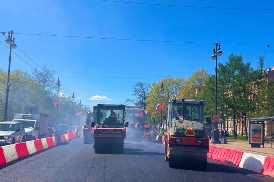    На Васильевском острове стартовал ремонт дорог. Фото: https://max.ru/krti_spb