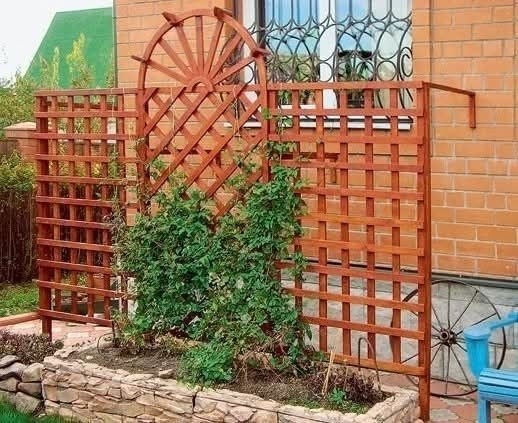 Деревянный трельяж для растений — изящная опора для ваших зелёных любимцев