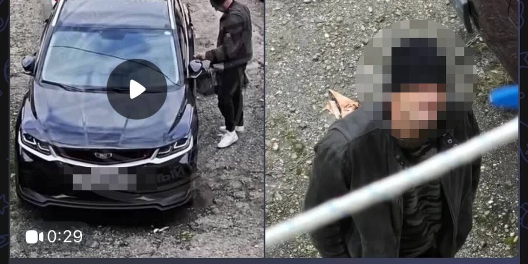 Попытка угона в Сочи: патрульные задержали взломщика на улице Панфилова