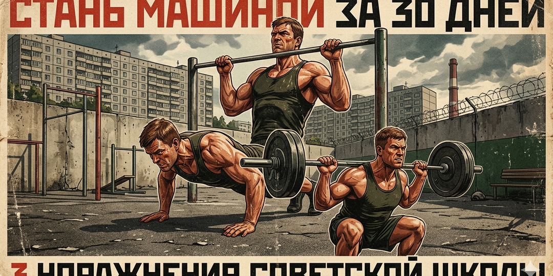 3 упражнения из СССР, которые сделают из тебя «машину» за месяц