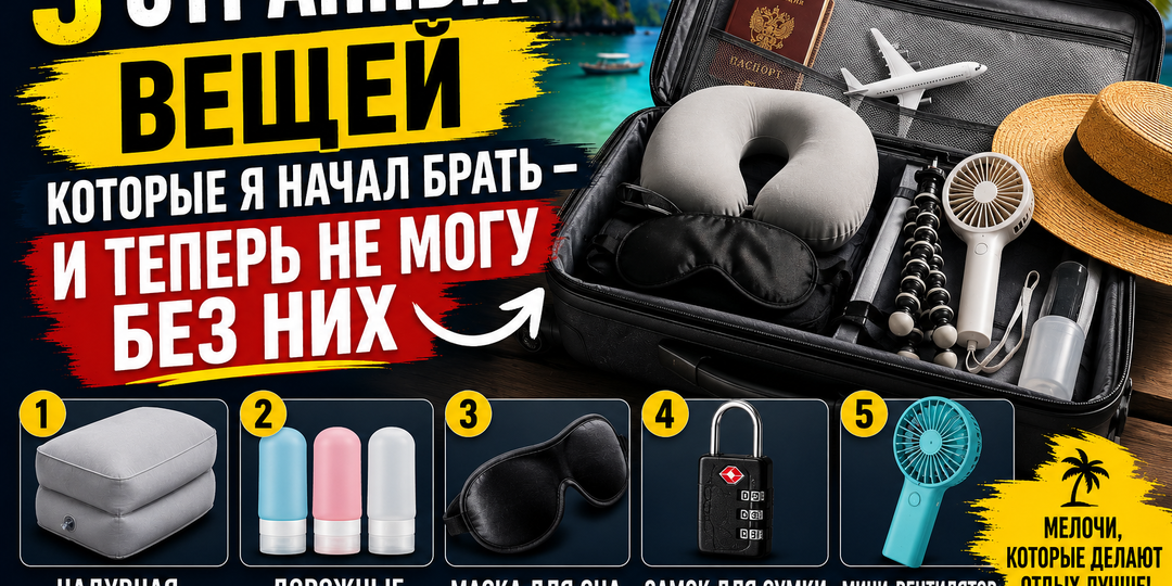 5 странных вещей, которые я начал брать — и теперь не могу без них