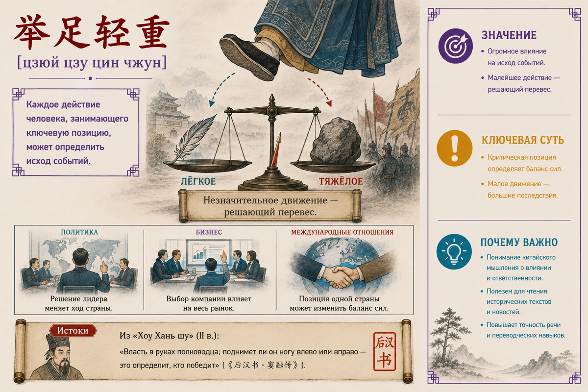«举足轻重» — шаткое равновесие