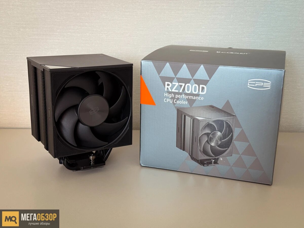    Обзор и тесты PCCooler RZ700D. Односекционный башенный кулер с семью трубками MegaObzor.com