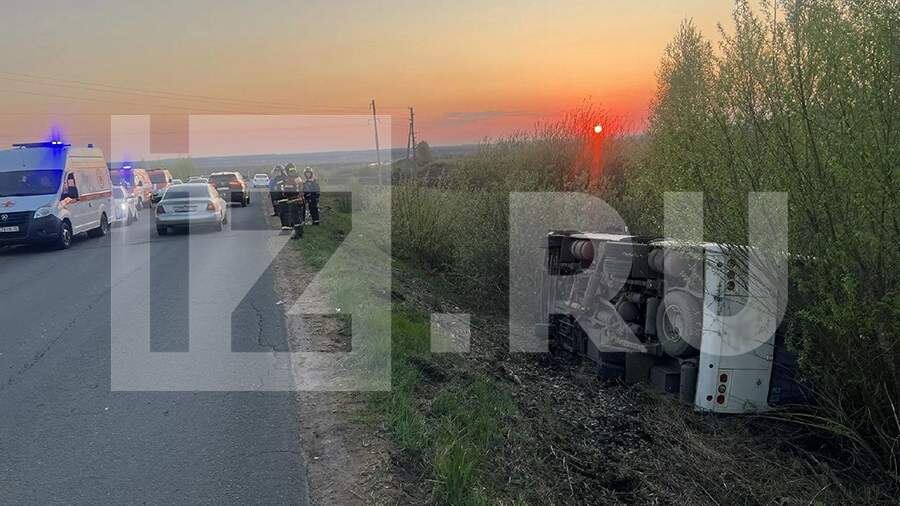 В Мордовии в ДТП с автобусом пострадали 14 человек