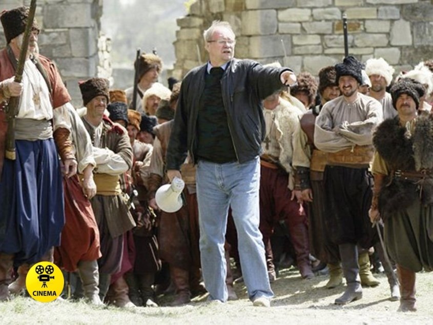 На съёмках фильма "Тарас Бульба" (2009).
