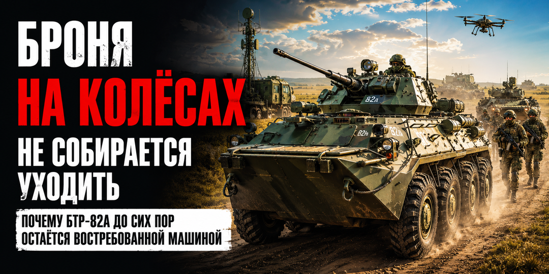 Броня на колёсах не собирается уходить: почему БТР-82А до сих пор остаётся востребованной машиной