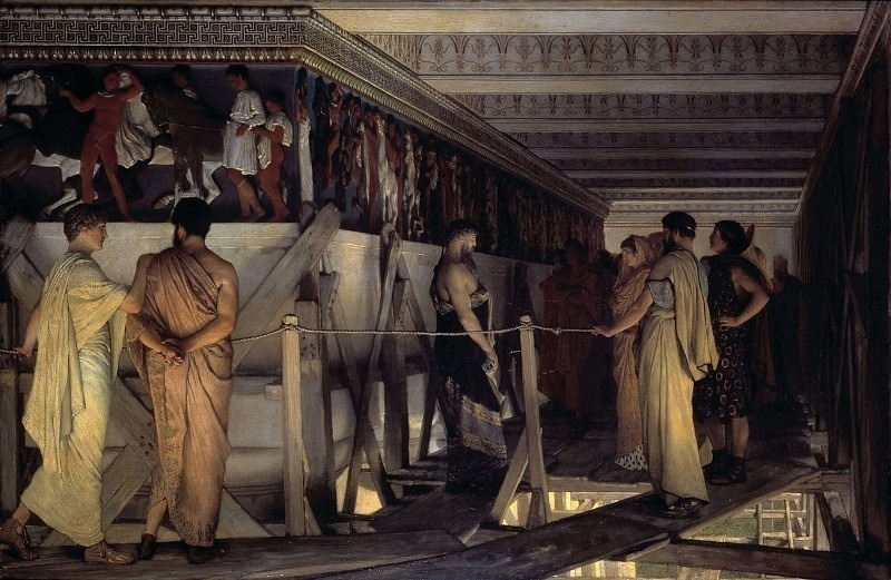 Лоуренс Альма-Тадема – Фидий показывает фриз Парфенона своим друзьям