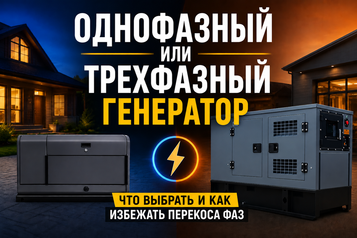 С каким напряжением выбрать генератор для дома?