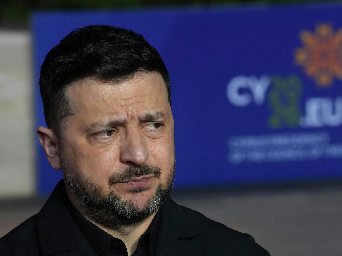    Владимир Зеленский на саммите ЕС на Кипре | © AP Photo / Petros Karadjias