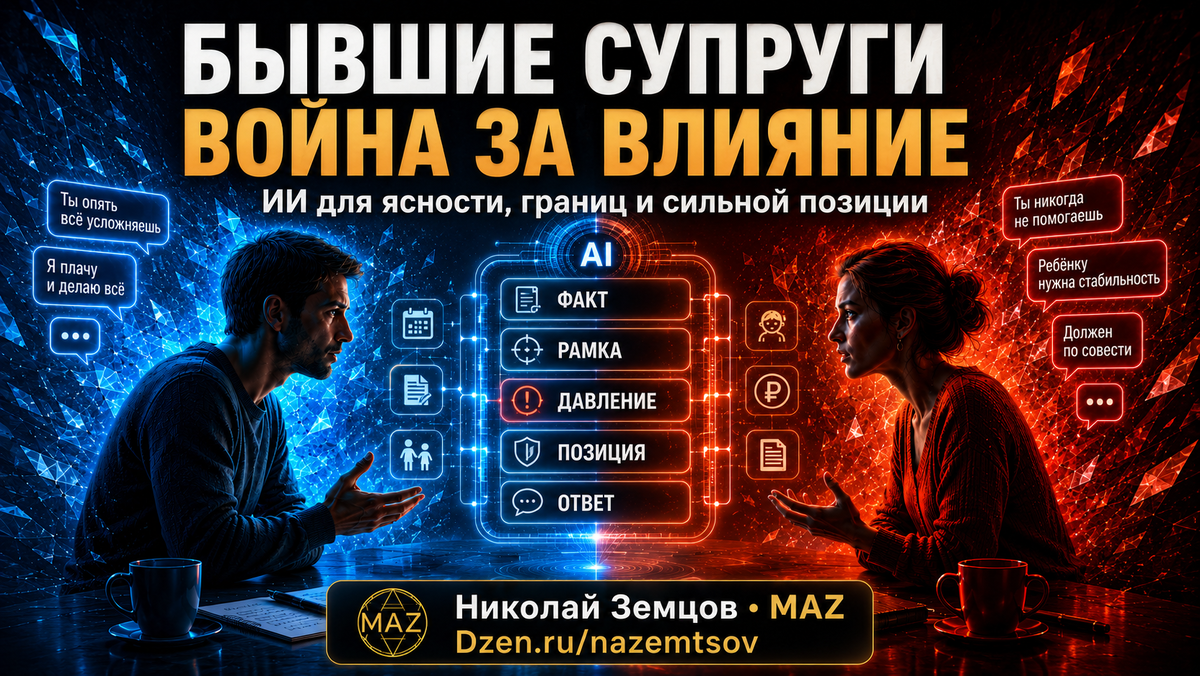 Как нейросети помогают в отношениях с бывшими супругами