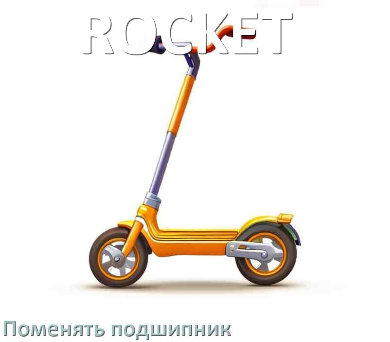 
Как на самокате ROCKET поменять подшипник колеса заднего и переднего