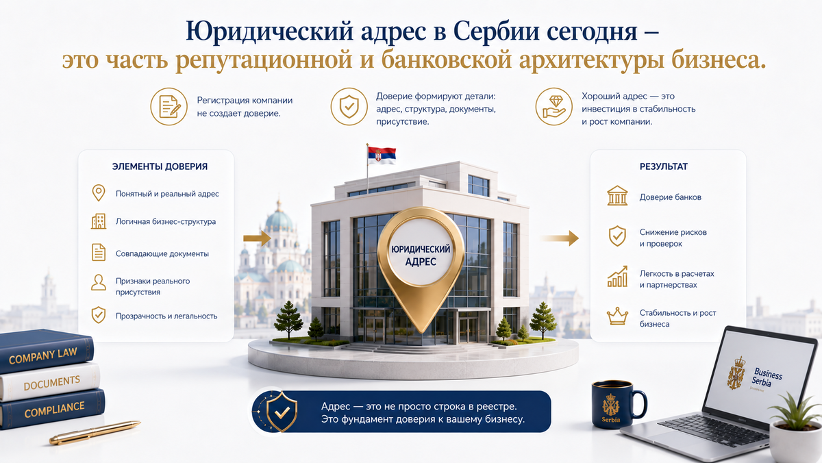 Юридический адрес и абсентс в Сербии - риски, банки и проверка бизнеса