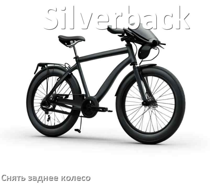 
Как на велосипеде Silverback снять заднее колесо