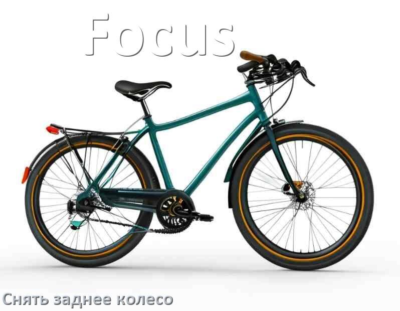 
Как на велосипеде Focus снять заднее колесо