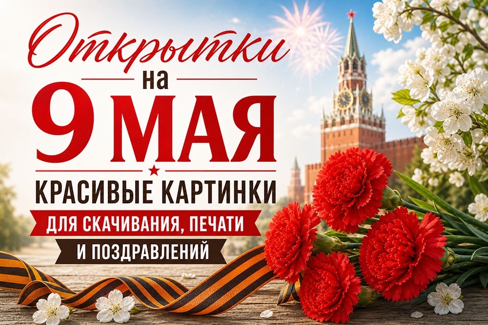    Открытки с Днем Победы на 9 Мая: красивые картинки с поздравлениями для скачивания и печати. / Создано с использованием нейросетевых технологий.