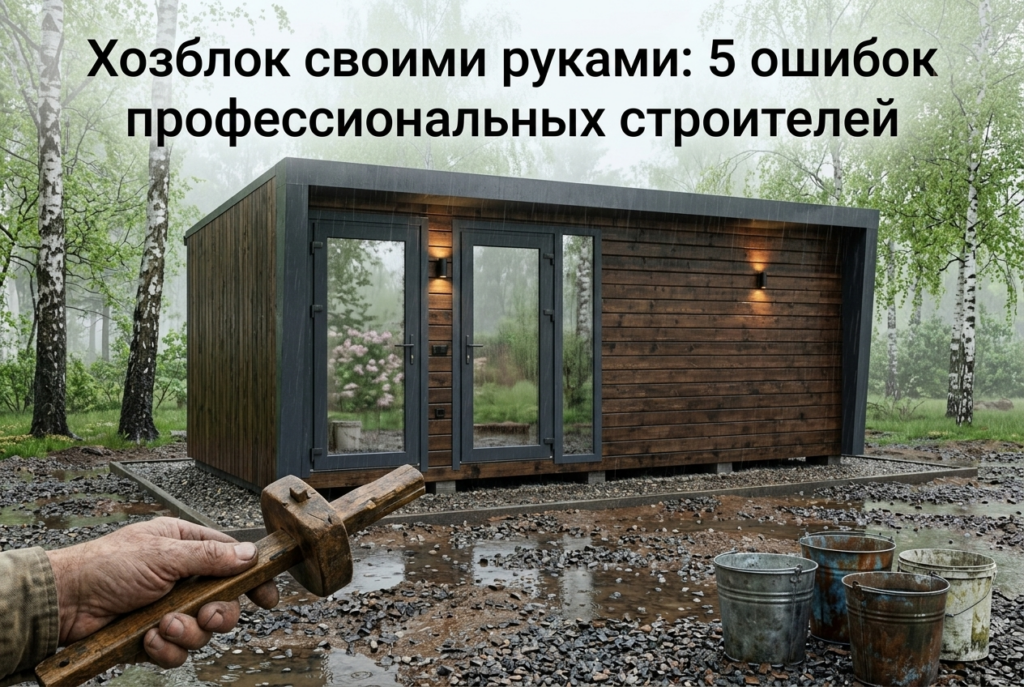    Пошаговое возведение хозблока с учетом опыта 100 успешно реализованных объектов. hozblock