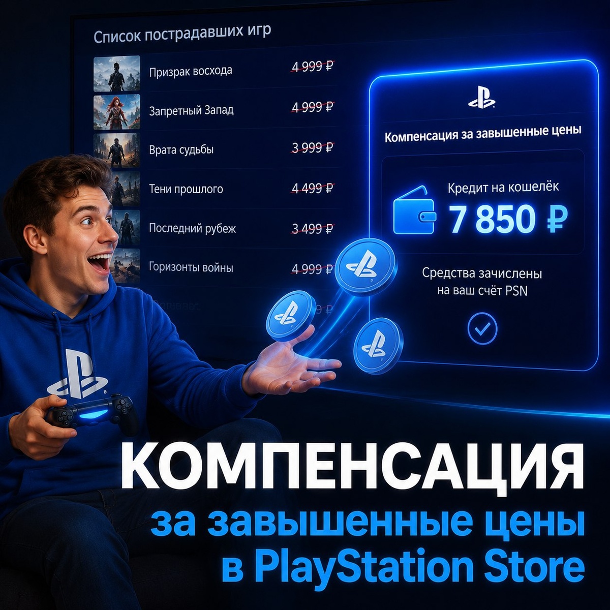 Компенсация за завышенные цены в PlayStation Store