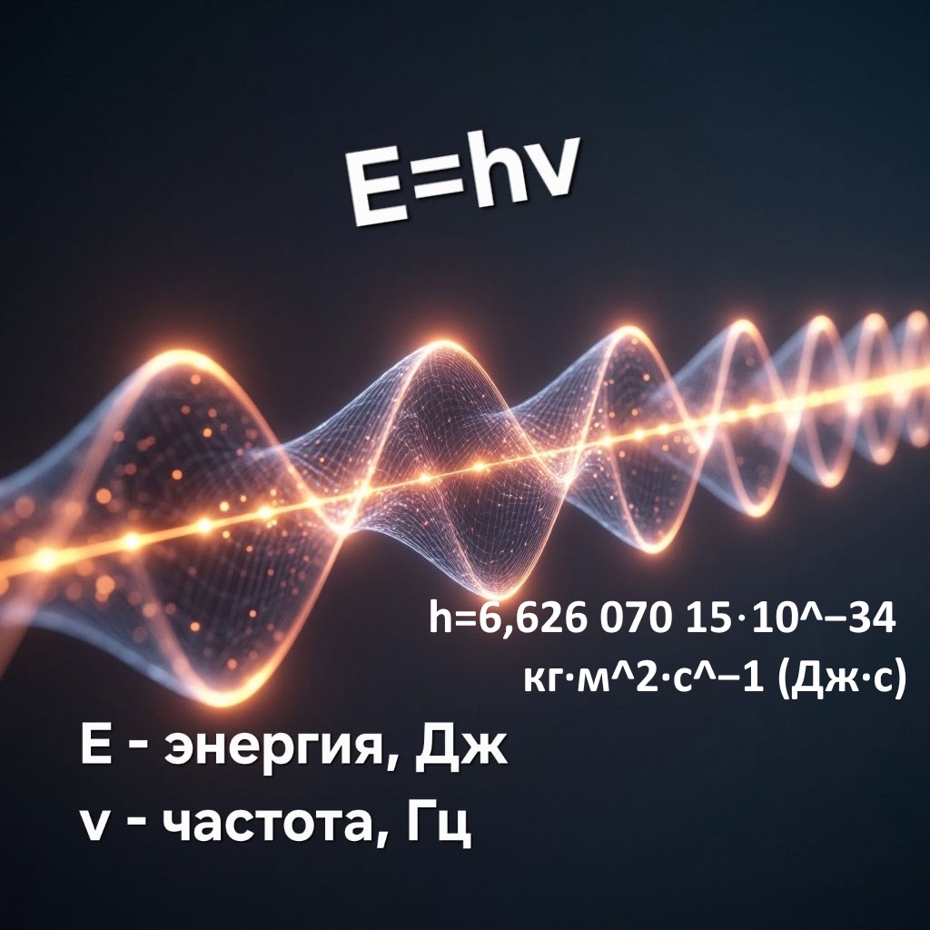 Постоянная Планка связывает энергию кванта с частотой его волновой функции