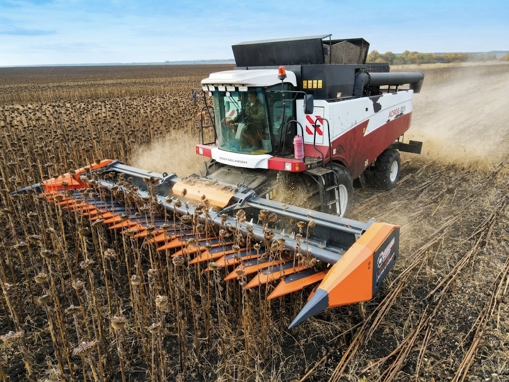 БЕЗРЯДКОВАЯ ЖАТКА ДЛЯ УБОРКИ ПОДСОЛНЕЧНИКА ORANGE SEED