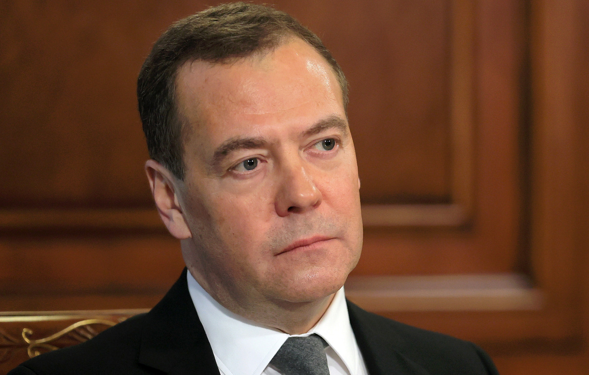    Заместитель председателя Совета Безопасности РФ Дмитрий Медведев  Екатерина Штукина/POOL/ТАСС