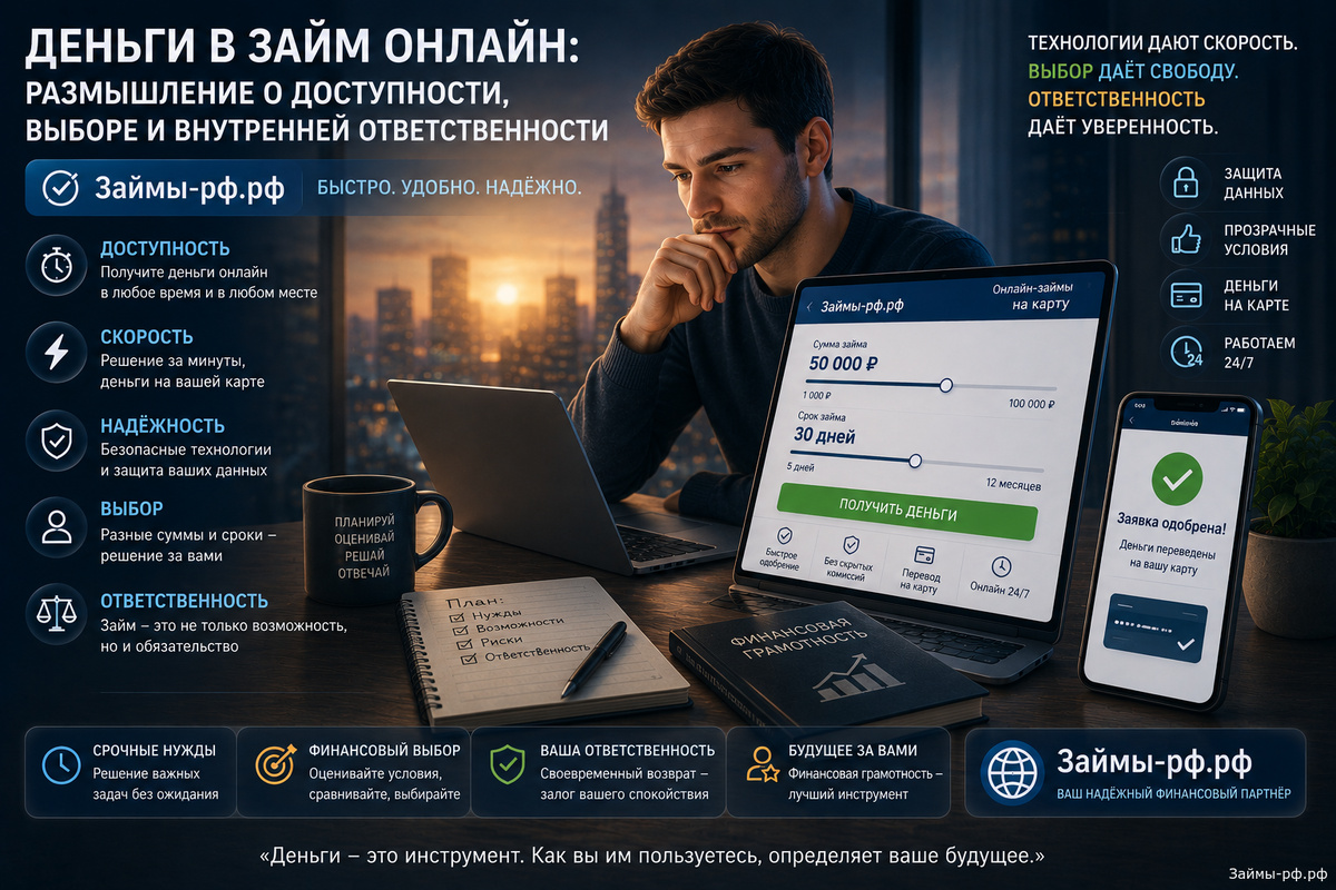 Займы онлайн в 2026 году